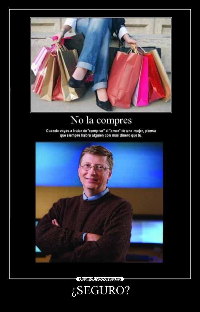 ¿SEGURO? -