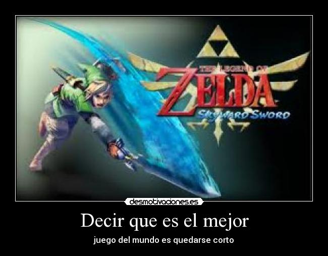carteles the legend zelda skyward sword desmotivaciones
