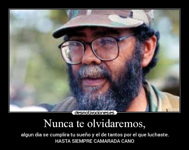 Nunca te olvidaremos, -