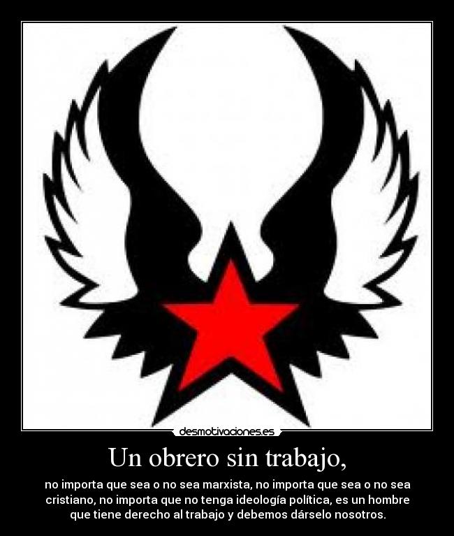 Un obrero sin trabajo, -