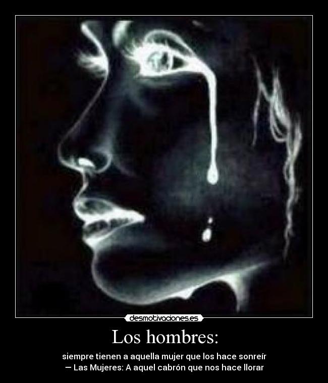 Los hombres: - 