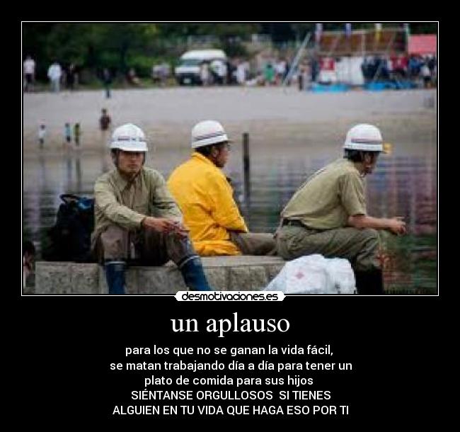 un aplauso -