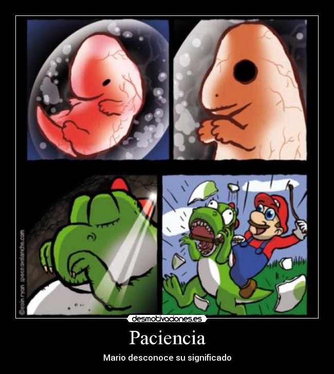 Paciencia - Mario desconoce su significado