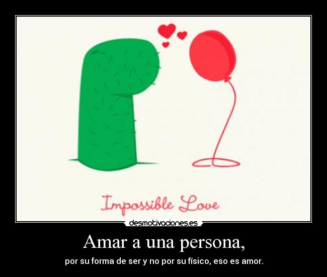 Amar a una persona, -