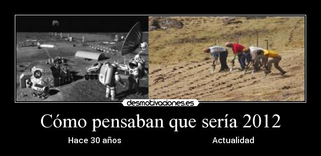 Cómo pensaban que sería 2012 - Hace 30 años                                              Actualidad
