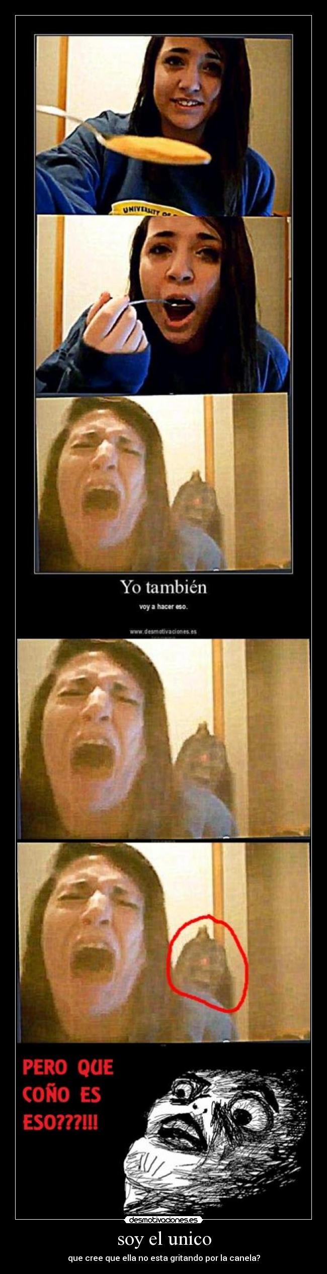 soy el unico - que cree que ella no esta gritando por la canela?