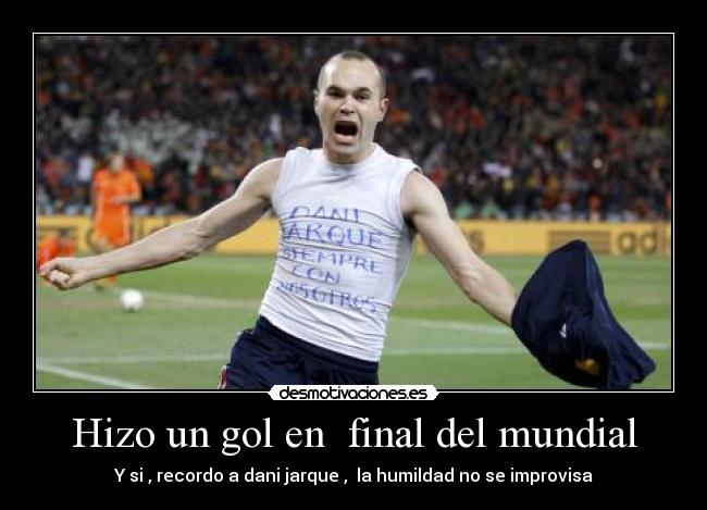 Hizo un gol en final del mundial -