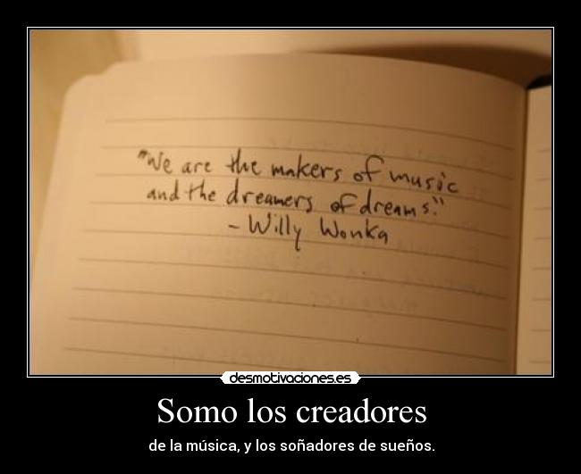 Somo los creadores -