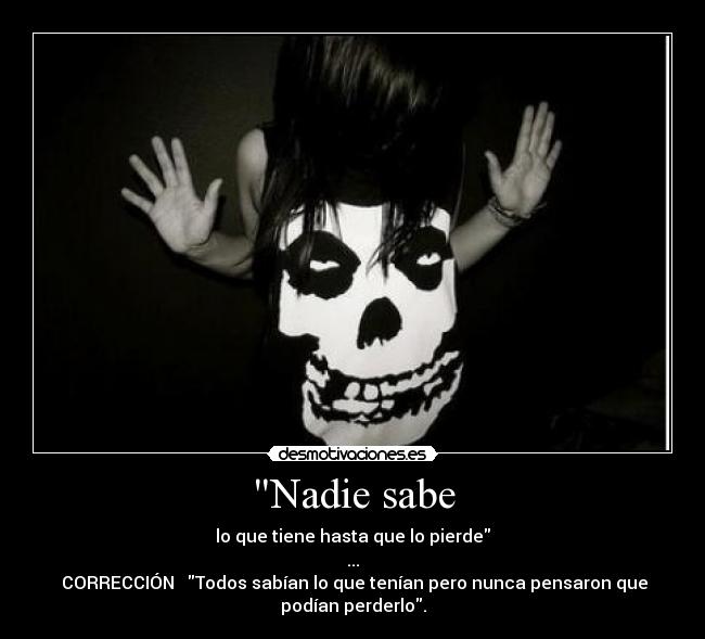 Nadie sabe - 