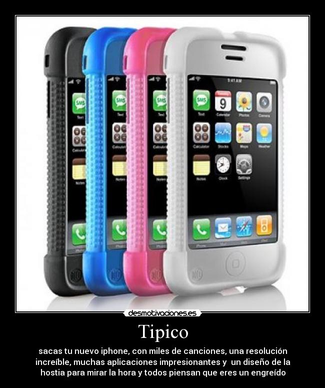 carteles iphone aplicaciones desmotivaciones
