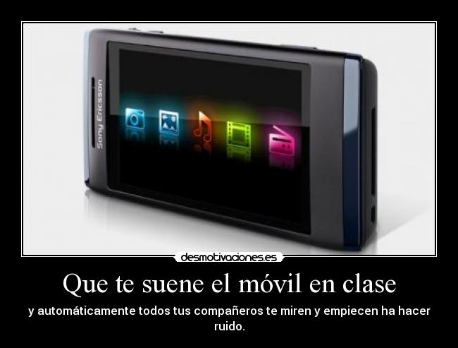 Que te suene el móvil en clase - 