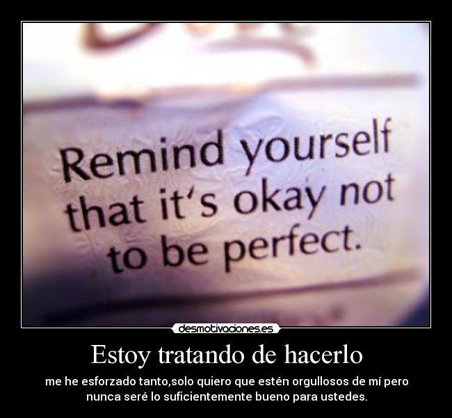 Estoy tratando de hacerlo -