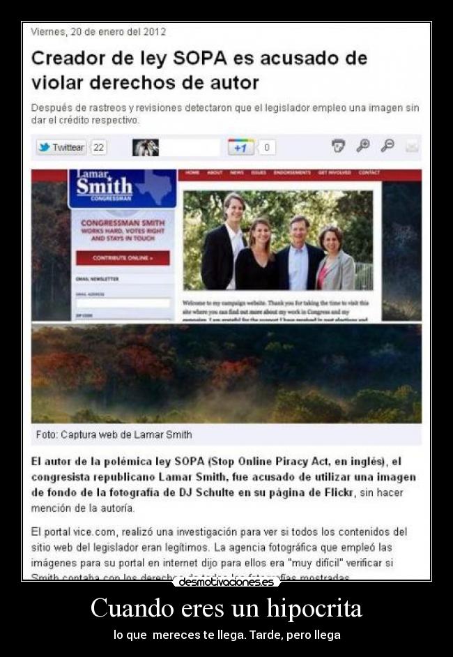 Cuando eres un hipocrita - 