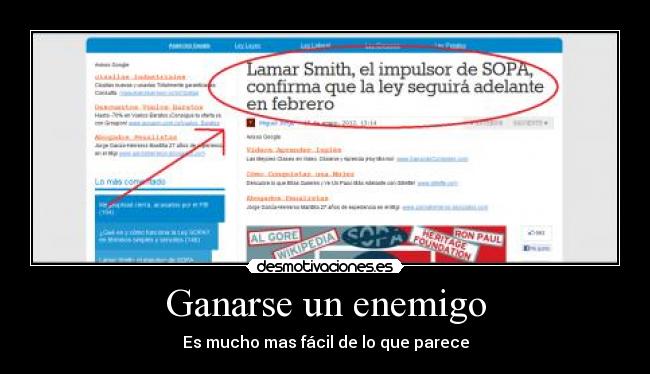 Ganarse un enemigo - 