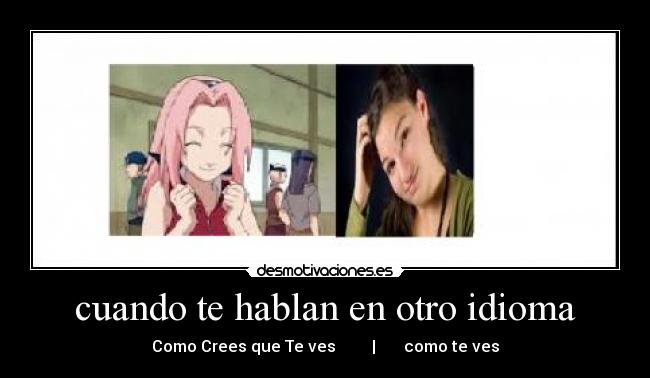 carteles idioma cuando hablan otro idioma desmotivaciones