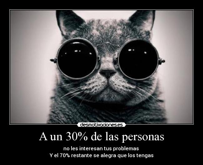 A un 30% de las personas - 