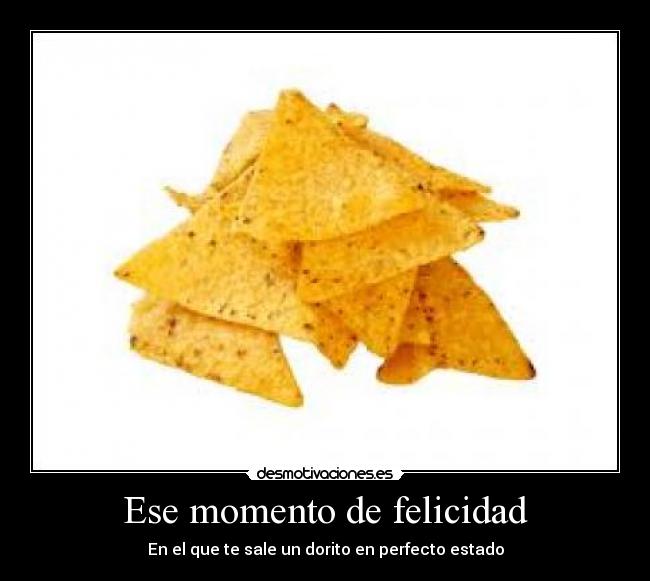 Ese momento de felicidad -