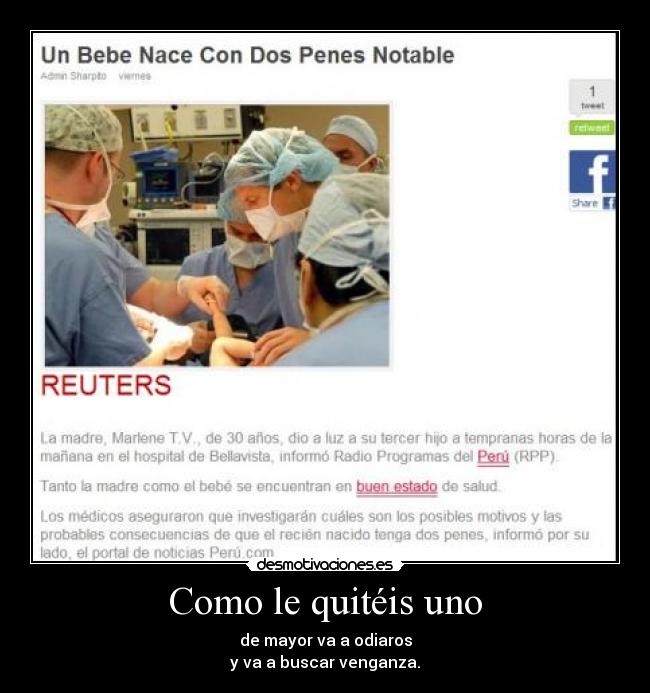 Como le quitéis uno - 