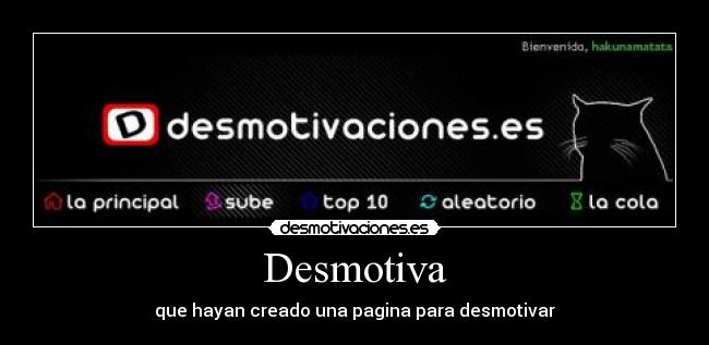 Desmotiva - que hayan creado una pagina para desmotivar