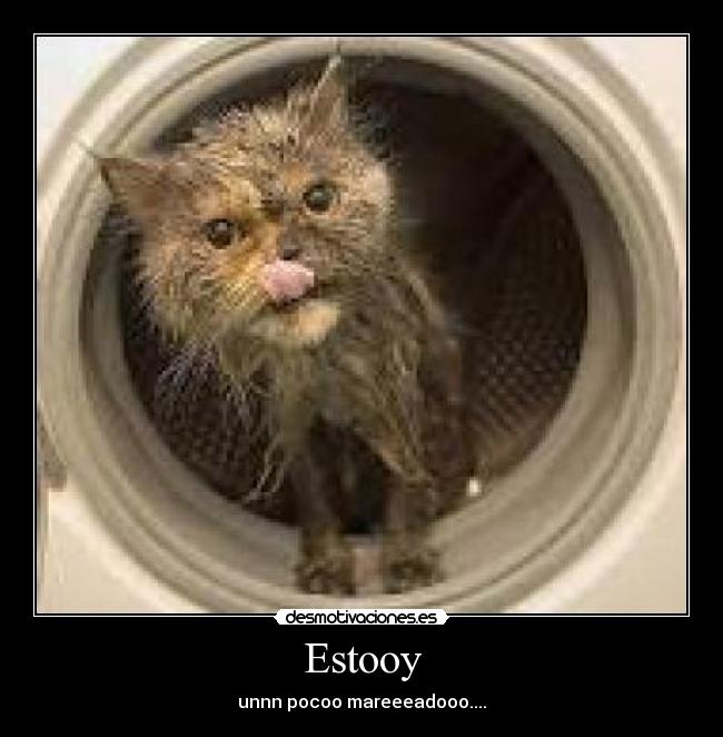 Estooy - unnn pocoo mareeeadooo....