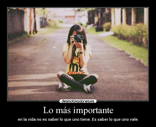 Lo más importante -