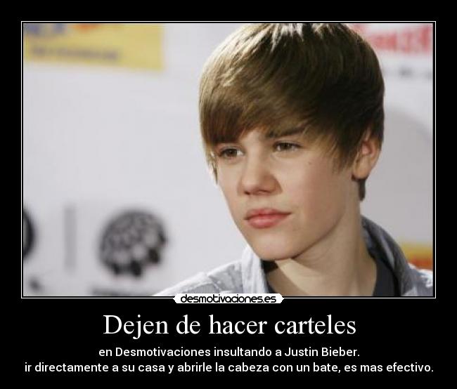 Dejen de hacer carteles -