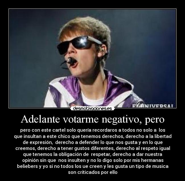 carteles mariaalovejustinbieber desmotivaciones