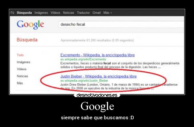 Google - siempre sabe que buscamos :D