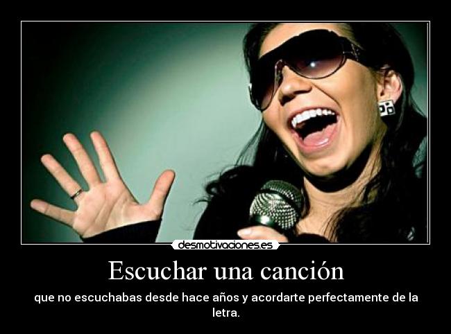 Escuchar una canción -