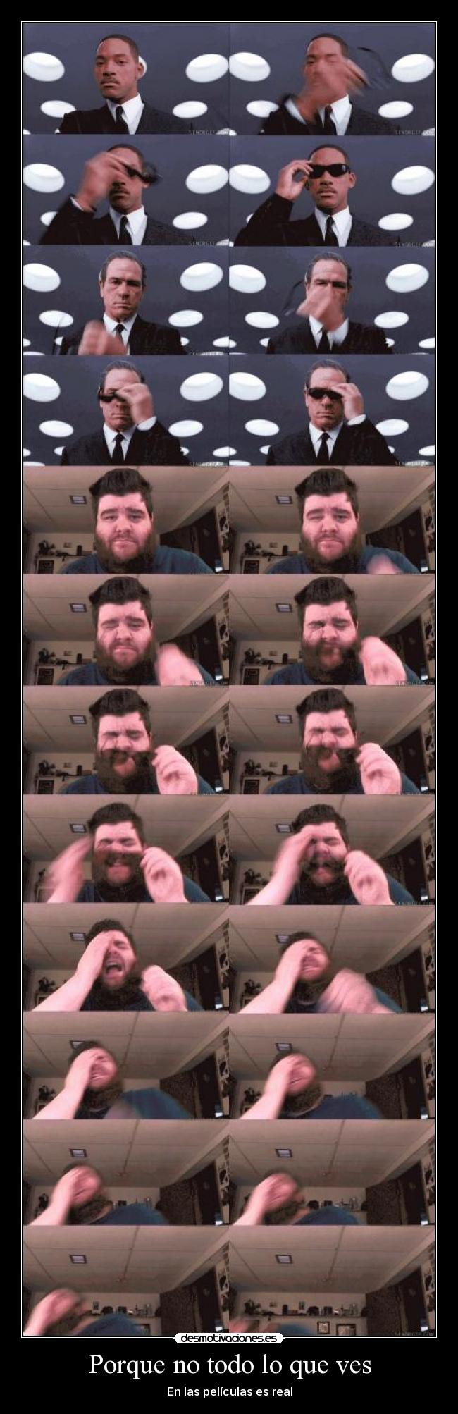 Porque no todo lo que ves - En las películas es real