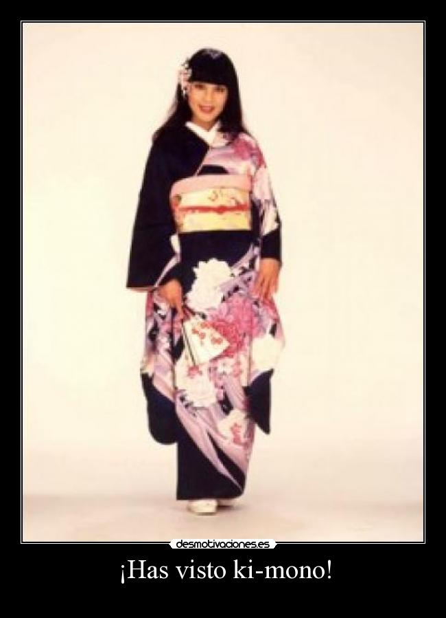 ¡Has visto ki-mono! -