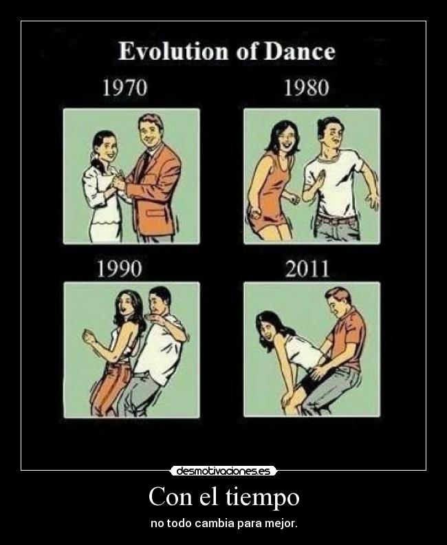 Con el tiempo - no todo cambia para mejor.