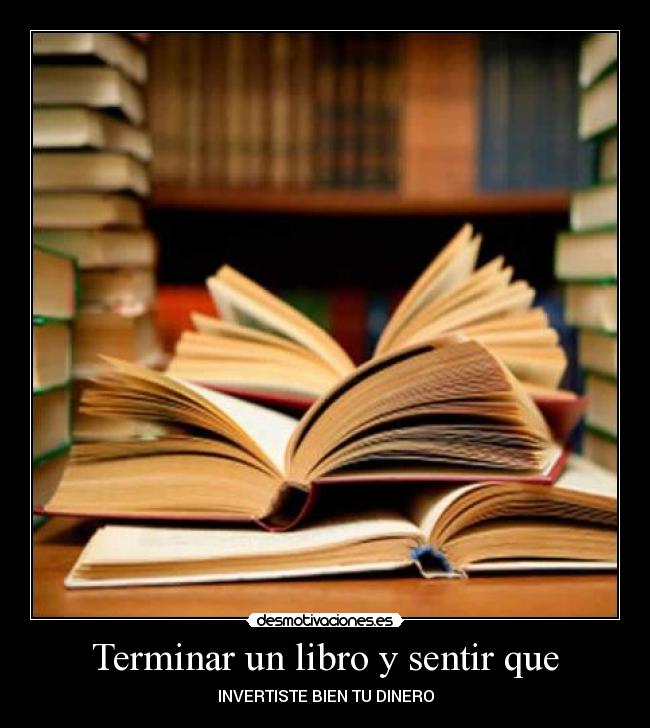 carteles libros desmotivaciones