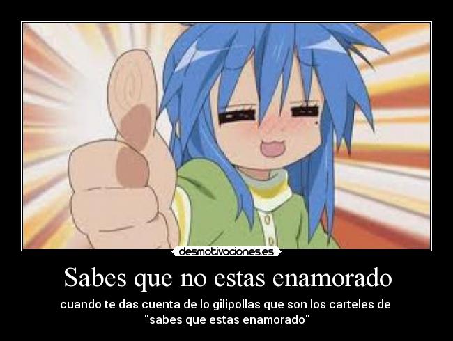 Sabes que no estas enamorado - 