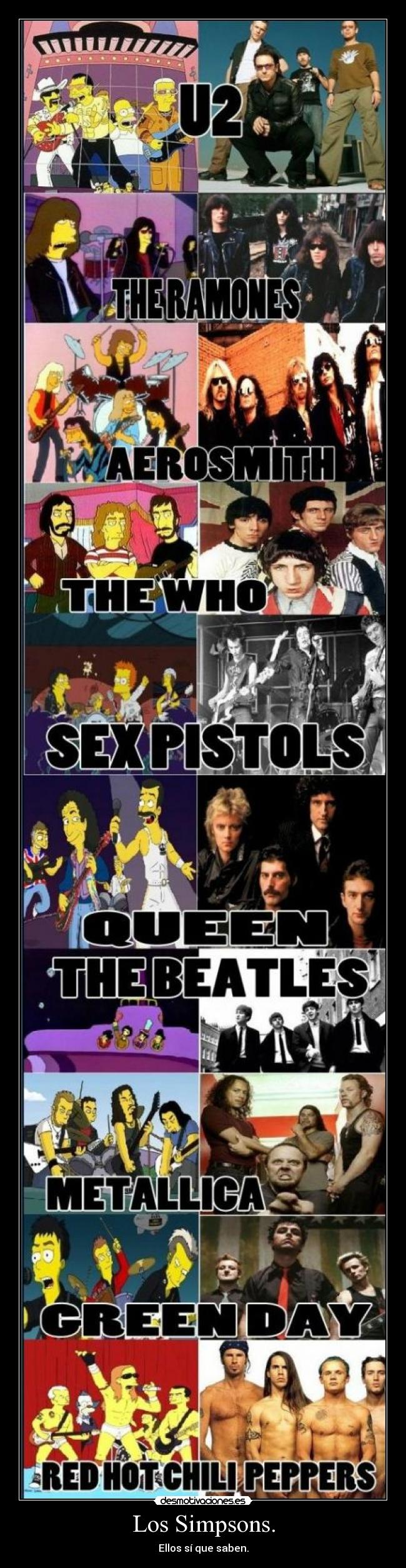 Los Simpsons. - Ellos sí que saben.
