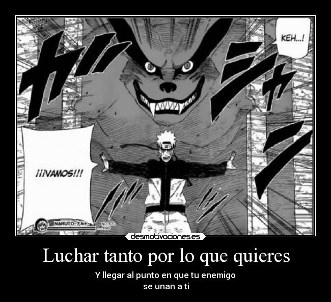 Luchar tanto por lo que quieres -