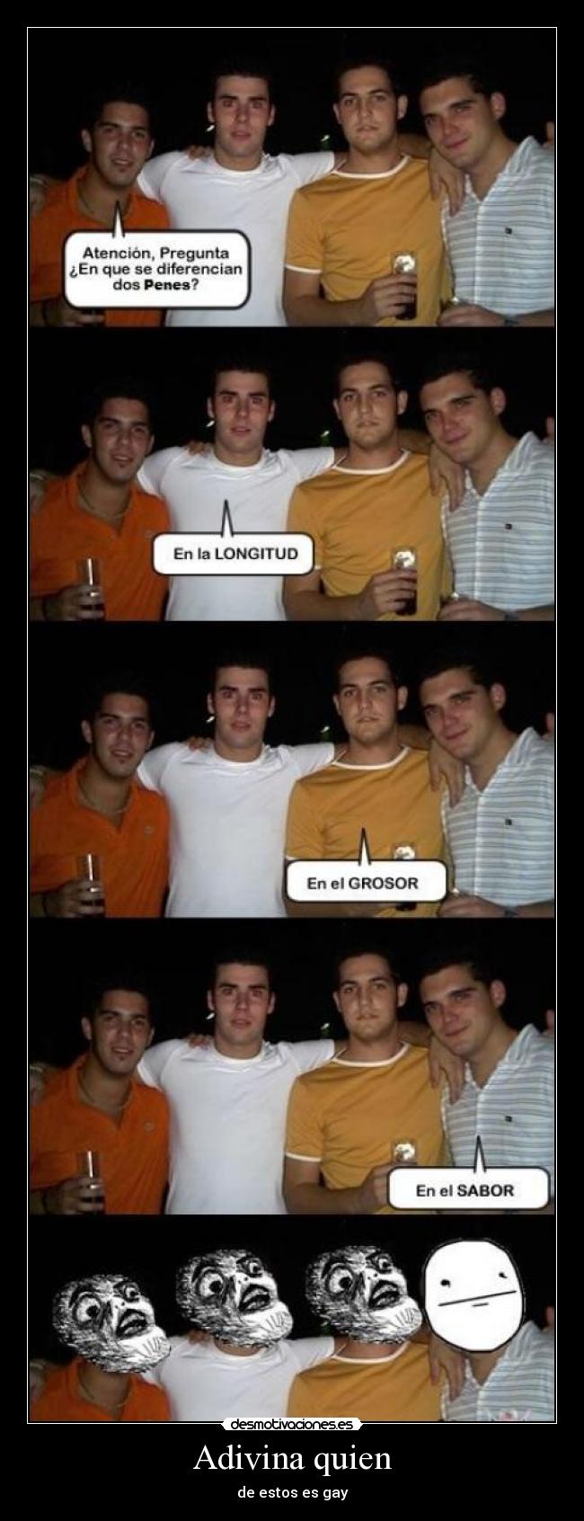 Adivina quien - de estos es gay