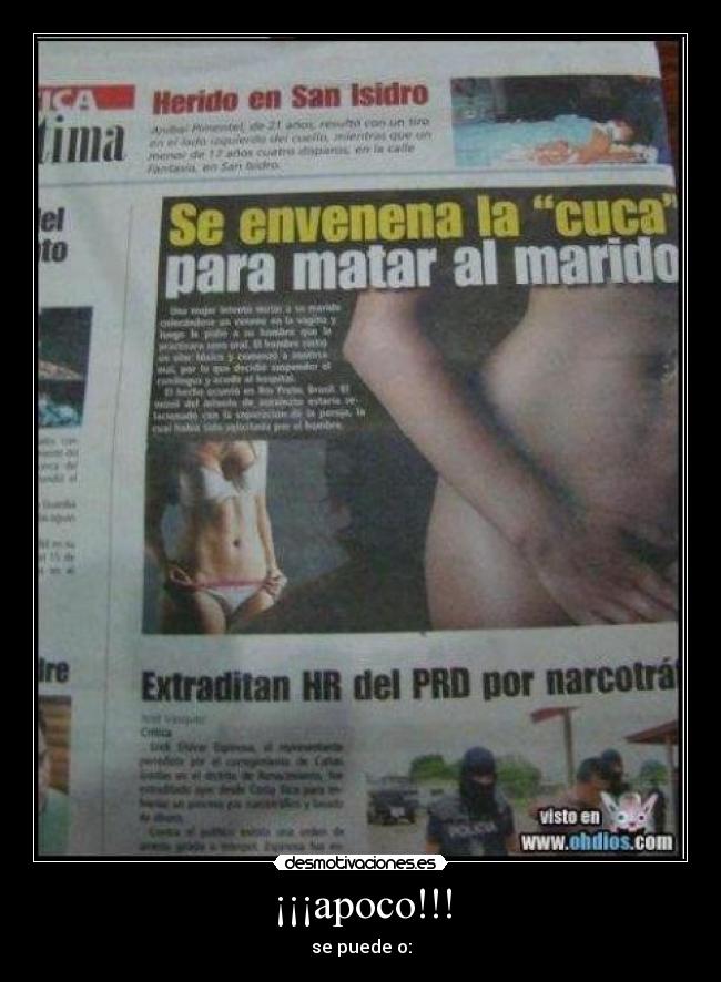 ¡¡¡apoco!!! - se puede o: