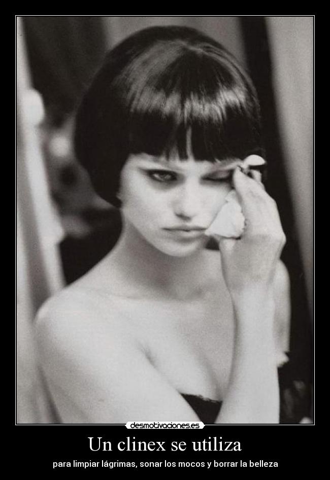 Un clinex se utiliza -