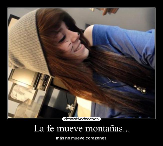 La fe mueve montañas... -