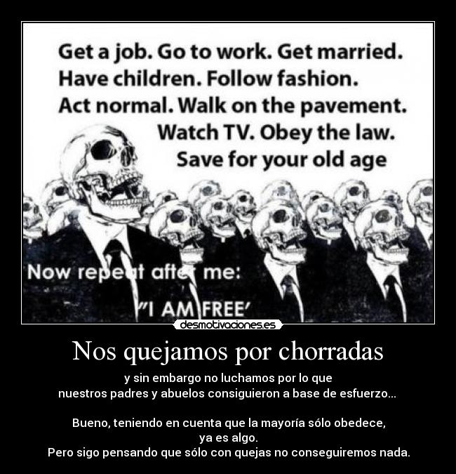 Nos quejamos por chorradas -