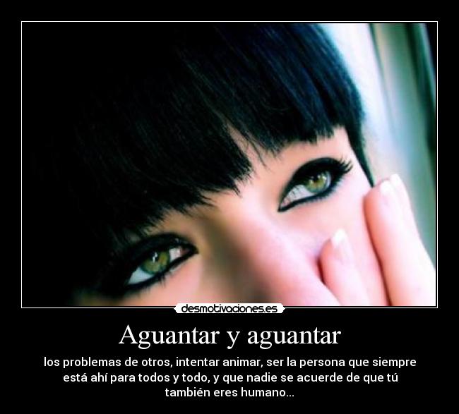 Aguantar y aguantar -