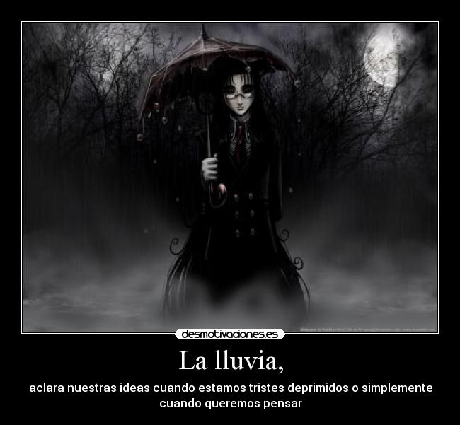 La lluvia, - 