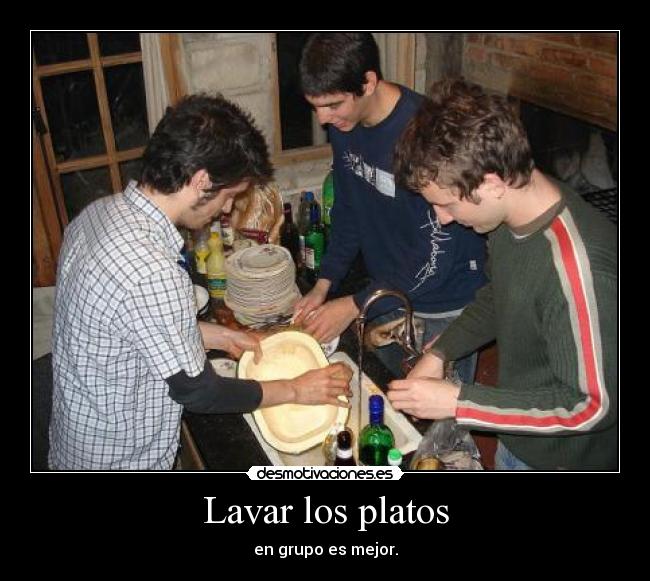 Lavar los platos -