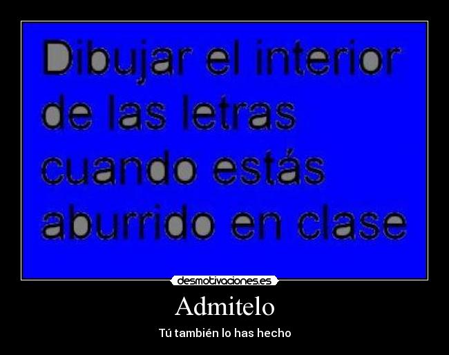 Admitelo - Tú también lo has hecho