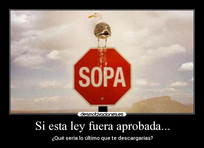 Si esta ley fuera aprobada... - ¿Qué sería lo último que te descargarías?