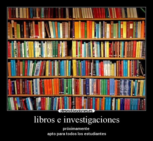 libros e investigaciones -