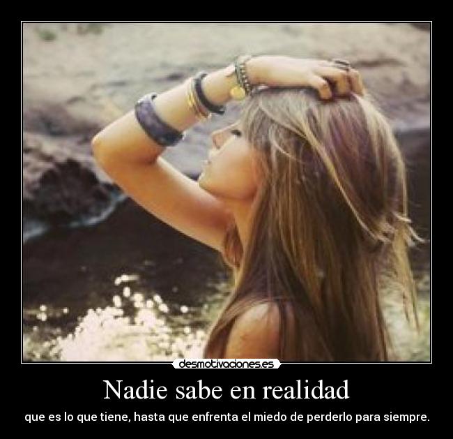Nadie sabe en realidad - 