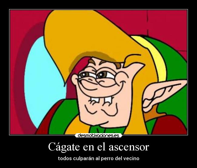 Cágate en el ascensor -