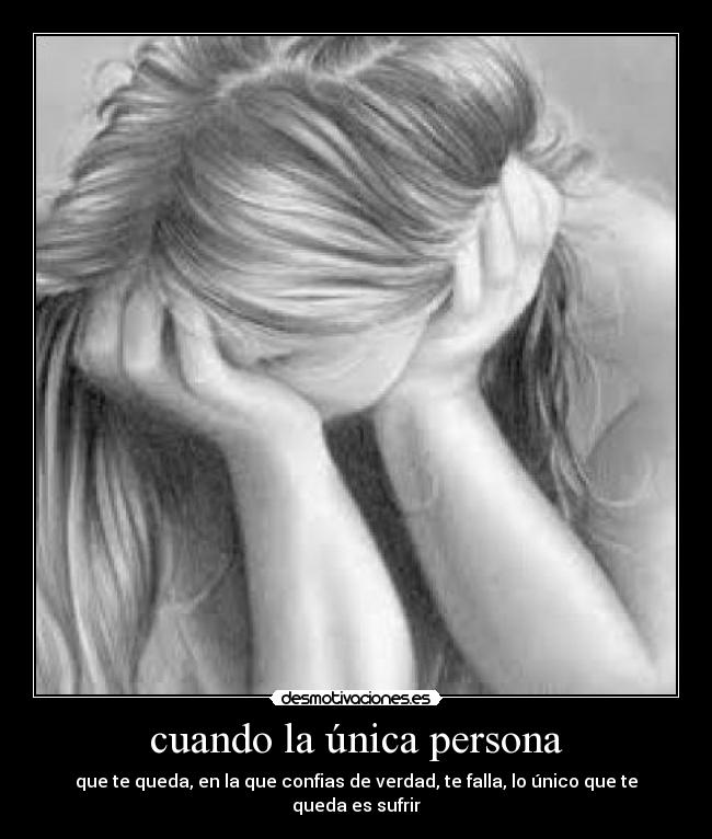 cuando la única persona -